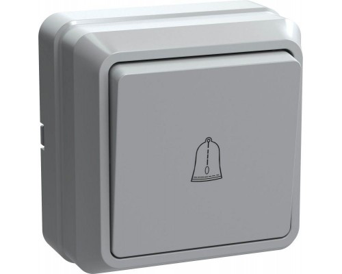 Выключатель кнопочный 1-кл. ОП ОКТАВА 10А IP20 ВСк20-1-0-ОБ бел. ИЭК EVO13-K01-10-DC