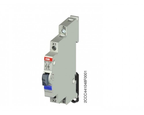 Выключатель кнопочный подсвет. E217-16-01G220 голуб. ABB 2CCA703259R0001