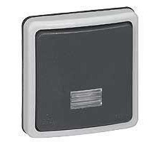 Выключатель кнопочный СП PLEXO с подсветкой 10А IP66 Leg 090482