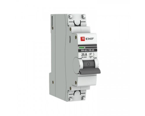 Выключатель нагрузки 1п 25А ВН-63 PROxima EKF SL63-1-25-pro