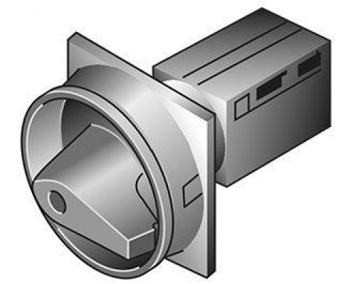 Выключатель нагрузки 2п Iu=10А 0-1 90 30х30мм TM-1-8291/E/SVB-SW черн. ручка EATON 215352