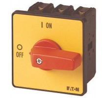 Выключатель нагрузки 3P+N 63А перед. креп. P3-100/E-RT/N красн. ручка EATON 007280