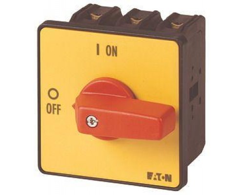 Выключатель нагрузки 3P+N 63А перед. креп. P3-100/E-RT/N красн. ручка EATON 007280