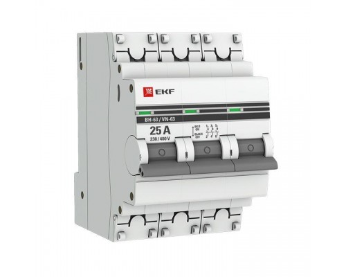 Выключатель нагрузки 3п 25А ВН-63 PROxima EKF SL63-3-25-pro