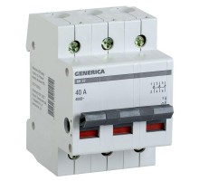 Выключатель нагрузки (мини-рубильник) 3п ВН-32 40А GENERICA ИЭК MNV15-3-040
