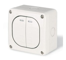 Выключатель настенный 2-кл. 1п 20А IP66 бел. DKC DIS1375022