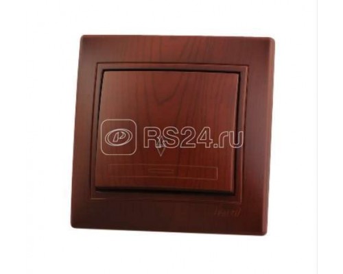 Выключатель проходной 1-кл. Мира вишня LEZARD 701-0601-105