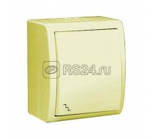 Выключатель проходной 1-кл. ОП Simon 15 Aqua 10А IP54 винт. зажим сл. кость Simon 1594201-031