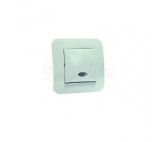 Выключатель проходной 1-кл. СП Lillium N 10А IP20 с подсветкой бел. Makel 55025