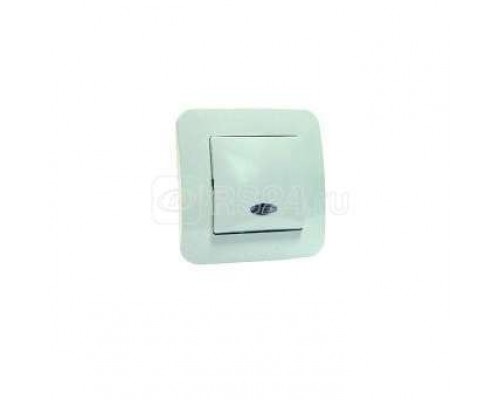 Выключатель проходной 1-кл. СП Lillium N 10А IP20 с подсветкой крем. Makel 55225