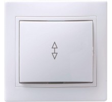 Выключатель проходной 1-кл. СП Кварта 10А IP20 ВСп10-1-0-КБ бел. ИЭК EVK12-K01-10-DM
