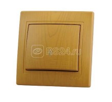 Выключатель проходной 1-кл. СП Мира 10А IP20 ольха LEZARD 701-0701-105