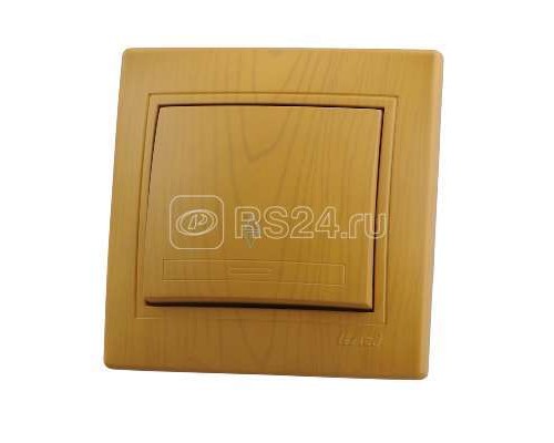 Выключатель проходной 1-кл. СП Мира 10А IP20 ольха LEZARD 701-0701-105