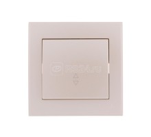 Выключатель проходной 1-кл. СП Рейн 10А IP20 жемчуж./бел. метал. LEZARD 703-3030-105