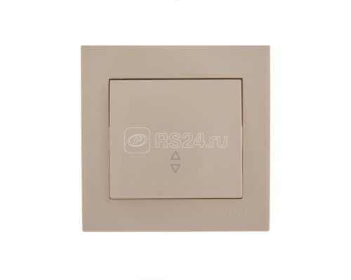 Выключатель проходной 1-кл. СП Рейн IP20 крем. LEZARD 703-0303-105
