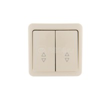 Выключатель проходной 2-кл. 2п ОП Viola 10А IP20 крем. LEZARD 751-0300-106