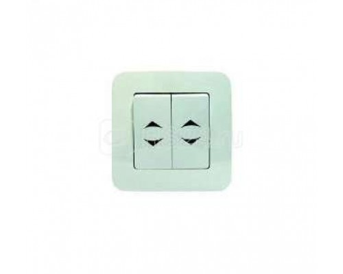 Выключатель проходной 2-кл. СП Lillium N 10А IP20 бел. Makel 55026