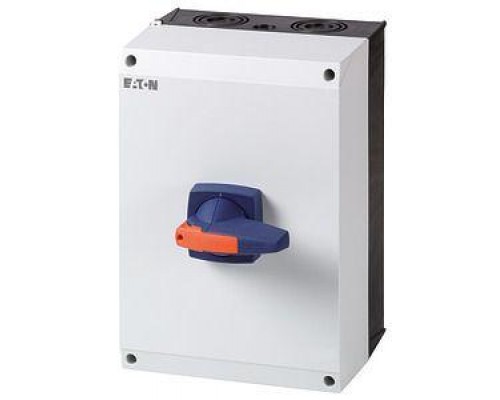 Выключатель-разъединитель 4п замок DMM-125/4/I5/P-B ручка син. EATON 172852