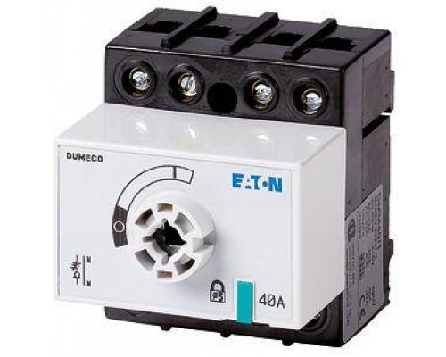 Выключатель-разъединитель Dumeco 3п+прох.N 40А без оси и рукояти DMM40/1 EATON 1314052