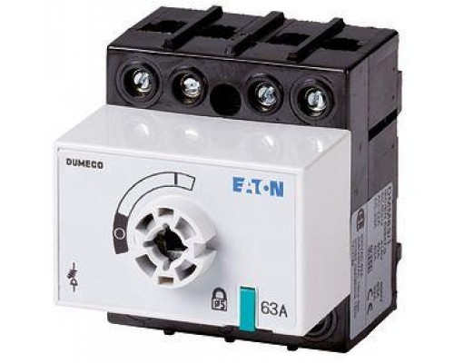 Выключатель-разъединитель Dumeco 3п+прох.N 63А без оси и рукояти DCM63/1 EATON 1314157