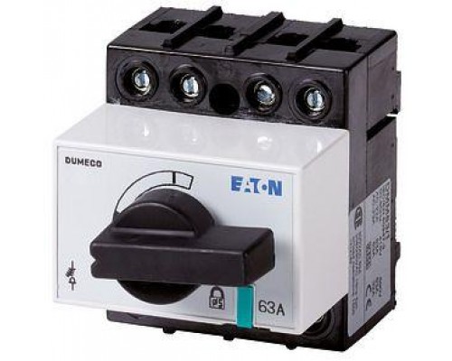 Выключатель-разъединитель Dumeco 3п+прох.N 63А с рукоятью DCM63/1 EATON 1314161
