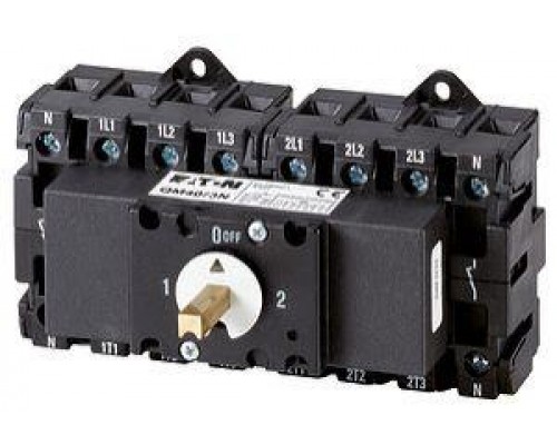 Выключатель-разъединитель перекидной I-0-II 2х4P 40А QM40/3N EATON 1319970