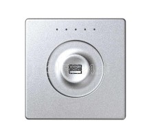 Выключатель сенсорный 1-кл. СП Simon 82 Sense IP20 с тематич. маркир. Т2 регулир. алюм. Simon 8000614-093