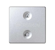Выключатель сенсорный 2-кл. СП Simon 82 Sense IP20 с тематич. маркир. Т1 алюм. Simon 8000623-093