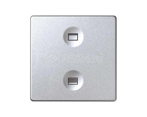 Выключатель сенсорный 2-кл. СП Simon 82 Sense IP20 с тематич. маркир. Т2 алюм. Simon 8000624-093