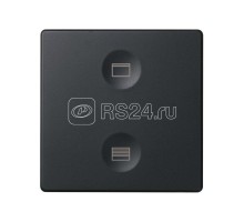 Выключатель сенсорный 2-кл. СП Simon 82 Sense IP20 с тематич. маркир. Т2 графит Simon 8000624-038