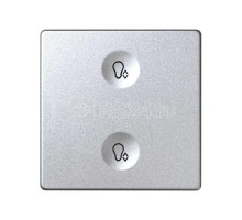 Выключатель сенсорный 2-кл. СП Simon 82 Sense IP20 с тематич. маркир. Т3 алюм. Simon 8000625-093