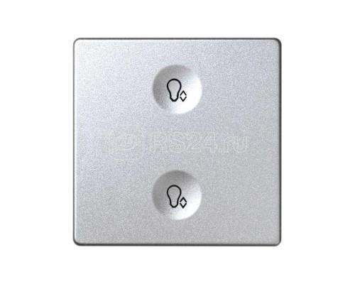 Выключатель сенсорный 2-кл. СП Simon 82 Sense IP20 с тематич. маркир. Т3 алюм. Simon 8000625-093
