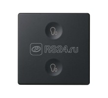 Выключатель сенсорный 2-кл. СП Simon 82 Sense IP20 с тематич. маркир. Т3 графит Simon 8000625-038