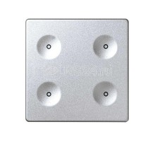 Выключатель сенсорный 4-кл. СП Simon 82 Sense IP20 без маркир. алюм. Simon 8000641-093