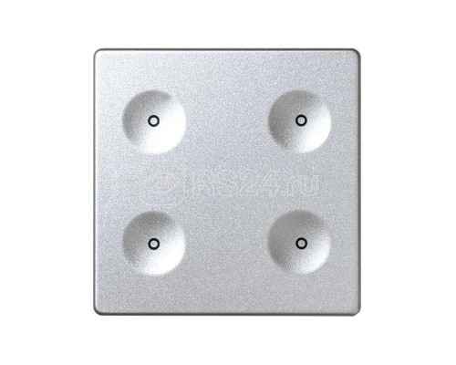 Выключатель сенсорный 4-кл. СП Simon 82 Sense IP20 без маркир. алюм. Simon 8000641-093
