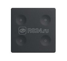 Выключатель сенсорный 4-кл. СП Simon 82 Sense IP20 без маркир. графит Simon 8000641-038