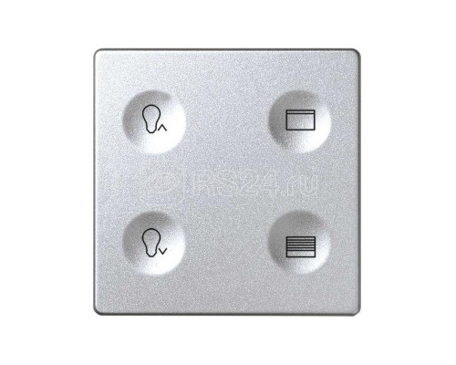 Выключатель сенсорный 4-кл. СП Simon 82 Sense IP20 с тематич. маркир. Т3 алюм. Simon 8000645-093
