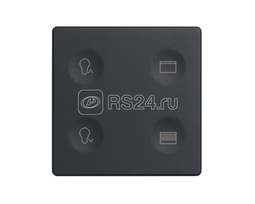 Выключатель сенсорный 4-кл. СП Simon 82 Sense IP20 с тематич. маркир. Т3 графит Simon 8000645-038