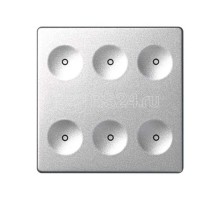 Выключатель сенсорный 6-кл. СП Simon 82 Sense IP20 без маркир. алюм. Simon 8000661-093