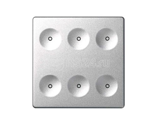 Выключатель сенсорный 6-кл. СП Simon 82 Sense IP20 без маркир. алюм. Simon 8000661-093