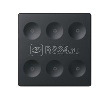 Выключатель сенсорный 6-кл. СП Simon 82 Sense IP20 без маркир. графит Simon 8000661-038