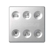 Выключатель сенсорный 6-кл. СП Simon 82 Sense IP20 с тематич. маркир. Т1 алюм. Simon 8000663-093