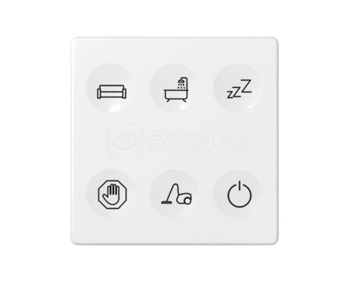 Выключатель сенсорный 6-кл. СП Simon 82 Sense IP20 с тематич. маркир. Т1 бел. Simon 8000663-030