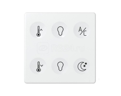 Выключатель сенсорный 6-кл. СП Simon 82 Sense IP20 с тематич. маркир. Т3 бел. Simon 8000665-030