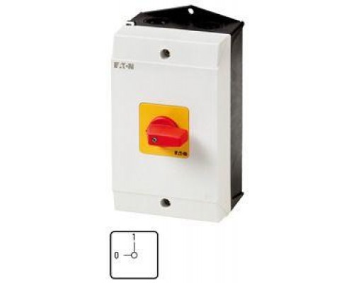 Выключатель в корпусе 3P+N 32А P1-32/I2H-RT/N красн. ручка EATON 227876