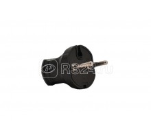 Вилка Accessories однофазная черн. LEZARD 715-0101-601B