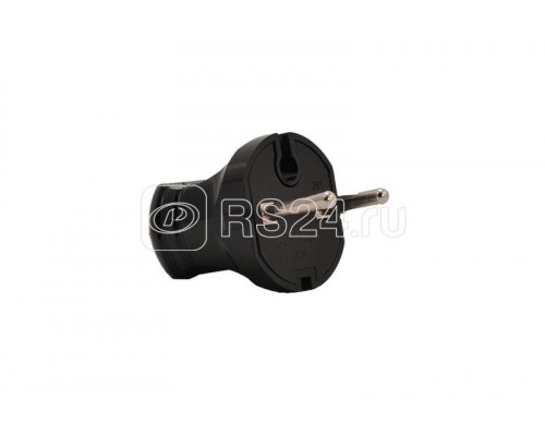 Вилка Accessories однофазная черн. LEZARD 715-0101-601B