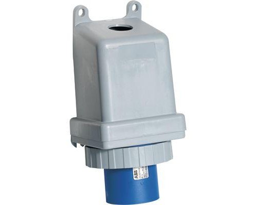 Вилка для монтажа на поверхность 263BS9W 63А 2P+E IP67 9ч ABB 2CMA167342R1000