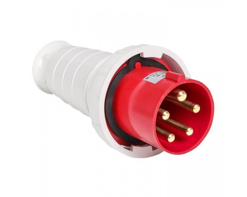 Вилка эл. каб. 125А 3P+E+N 380В IP44 (045) EKF ps-045-125-380