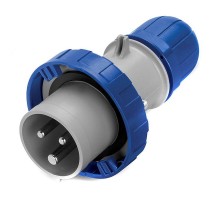 Вилка эл. каб. 16А 2P+E 230В IP67 DKC DIS2181633P